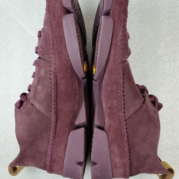 Clarks Trigenic Flex Plum Leather Sneaker New Sample | US 9 - Picture 5 of 10